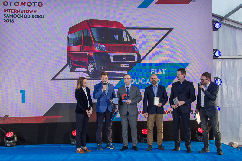 Fiat Ducato drugi rok z rzędu „Internetowym Samochodem Roku” w rankingu serwisu Otomoto.pl.
